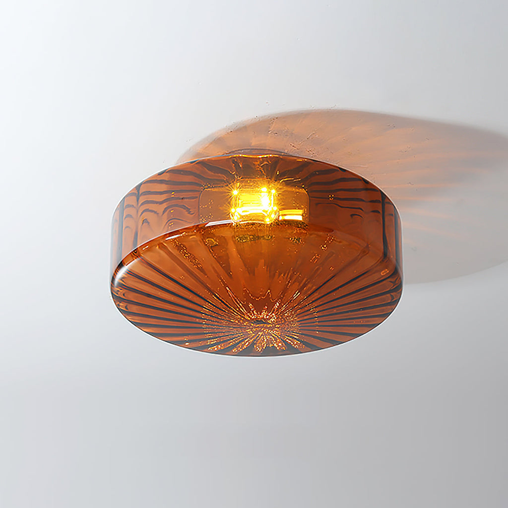 Hasos Ribbed Glass Ceiling Light