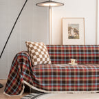 Cottage Plaid Sofa Cover