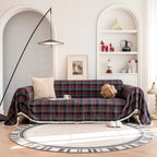 Cottage Plaid Sofa Cover