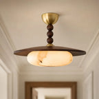 Hudson Alabaster Semi-Flush Ceiling Light