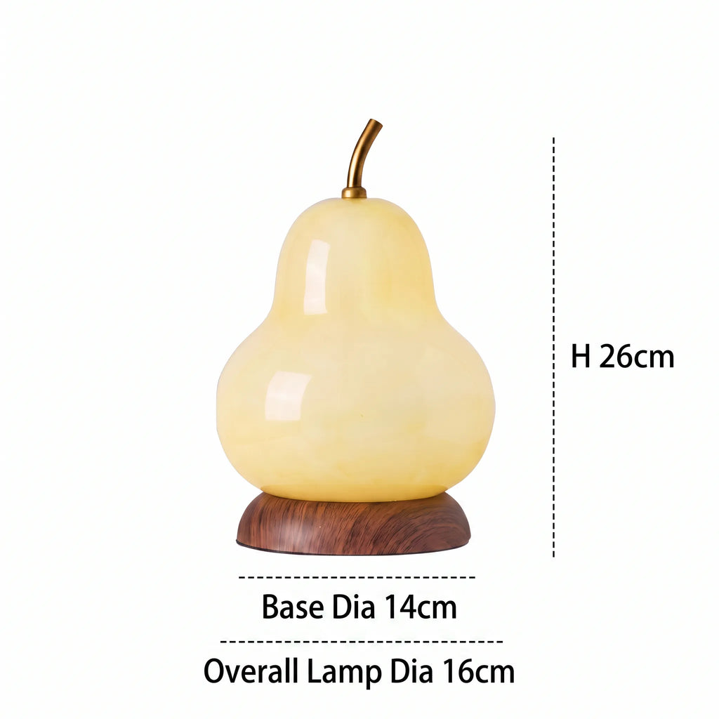 Pear Glass Table Lamp