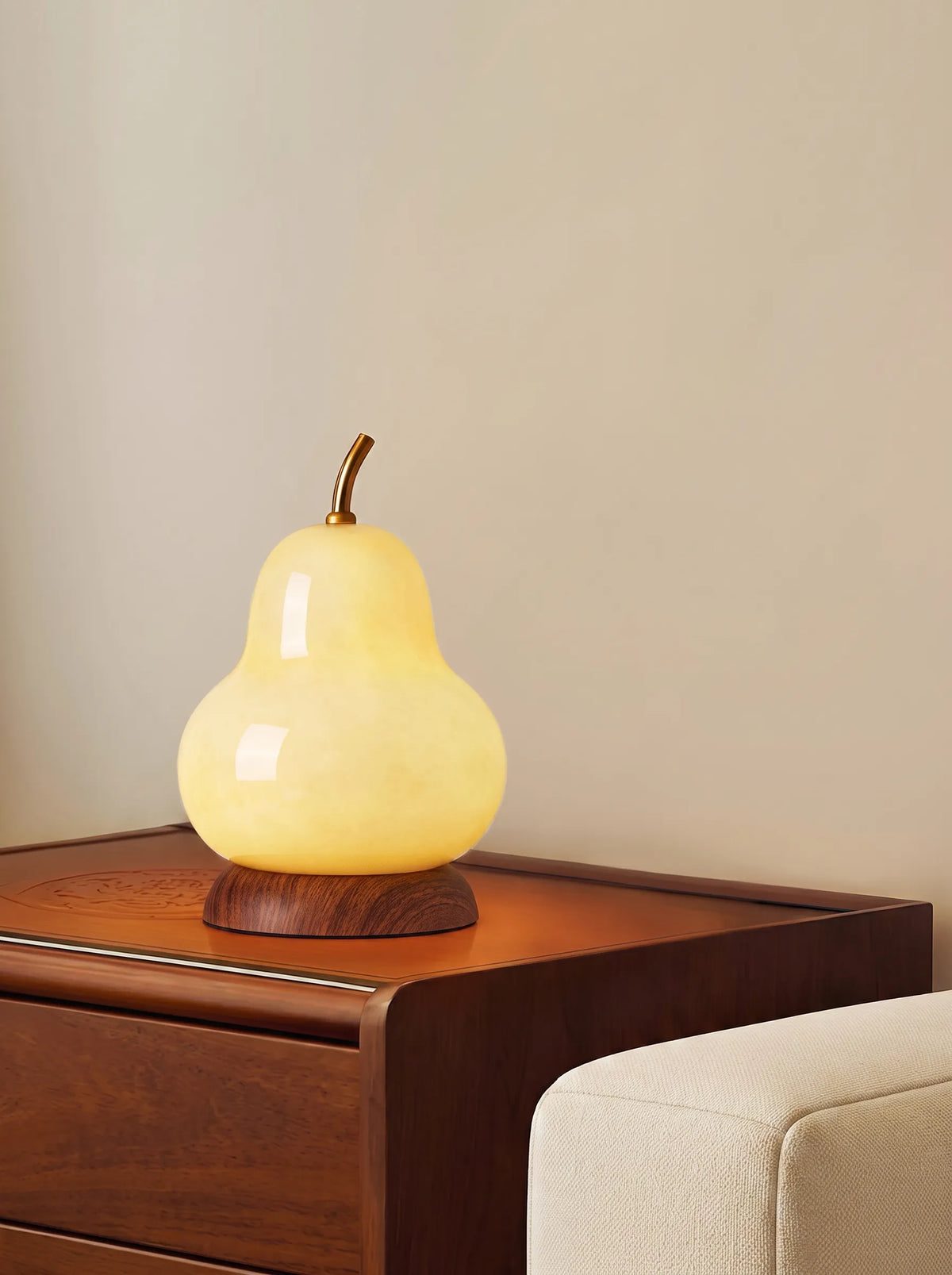Pear Glass Table Lamp