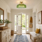 Jules Textured Glass Disc Ceiling Light