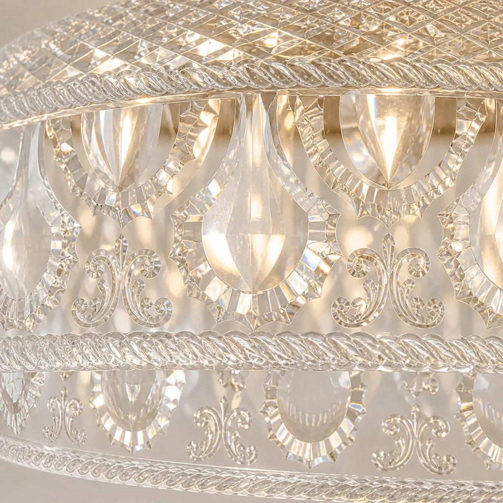 Jules Textured Glass Disc Ceiling Light