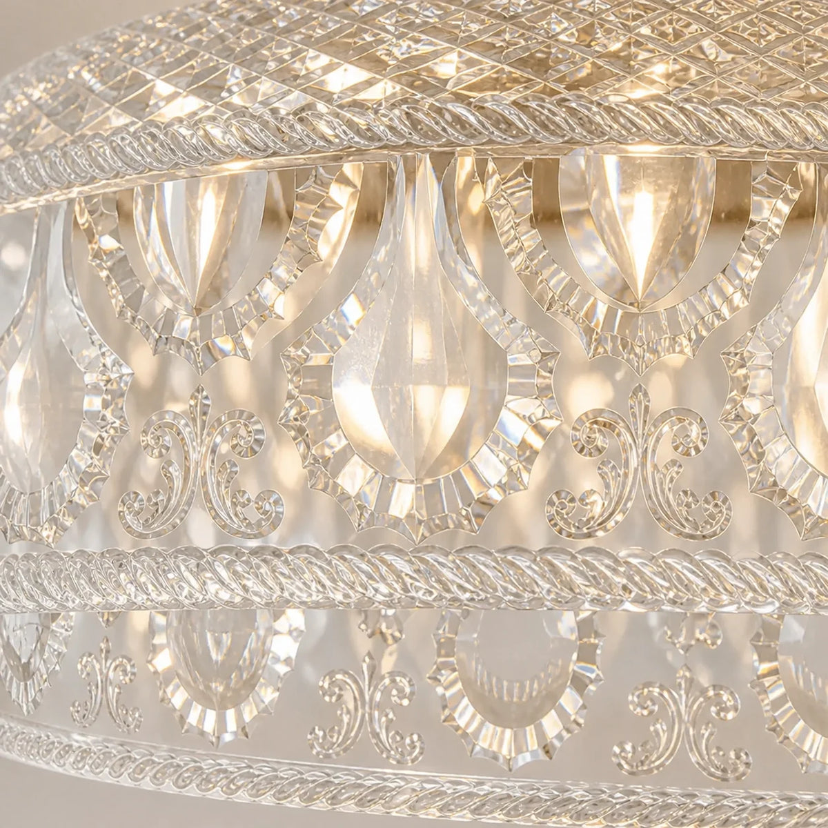 Jules Textured Glass Disc Ceiling Light