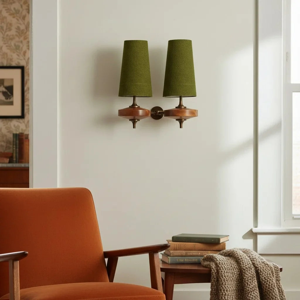 Kaelen Vintage Fabric Wall Sconce