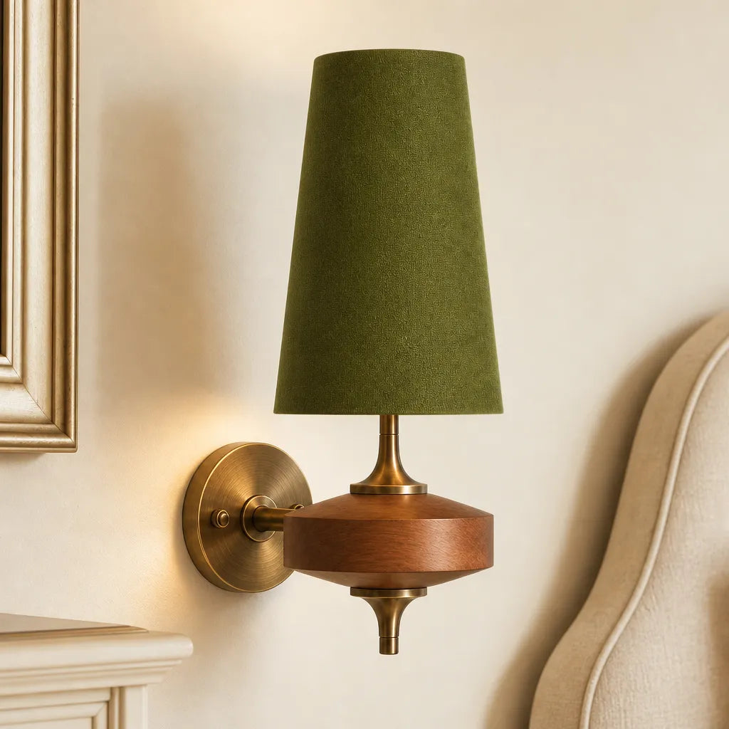 Kaelen Vintage Fabric Wall Sconce