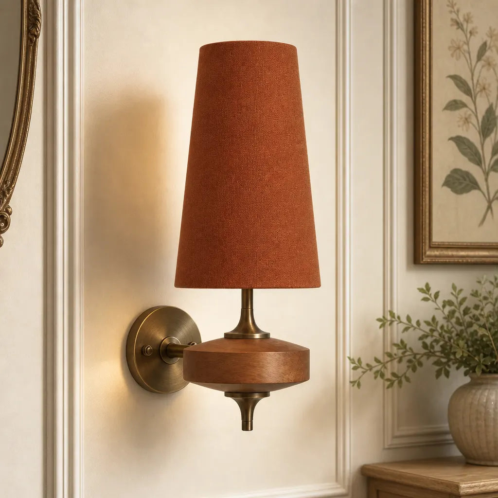 Kaelen Vintage Fabric Wall Sconce