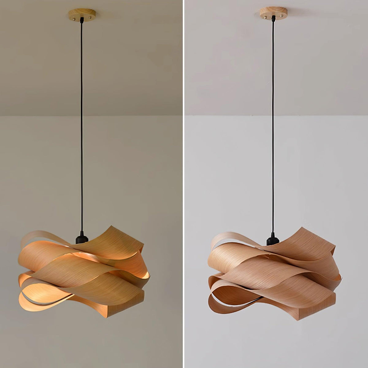 Modern Wood Pendant Light