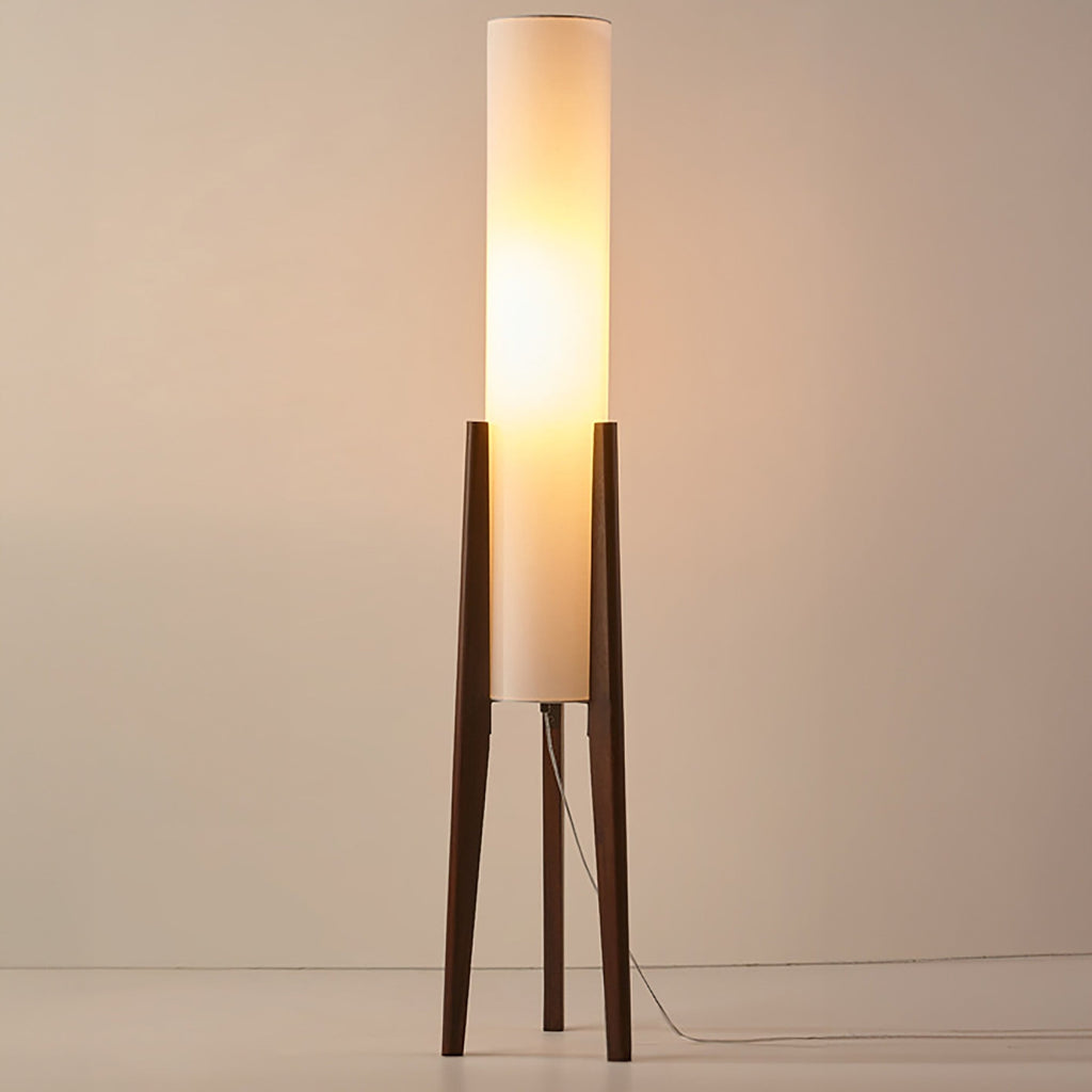 Walnut Wood Floor Lamp