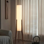 Walnut Wood Floor Lamp