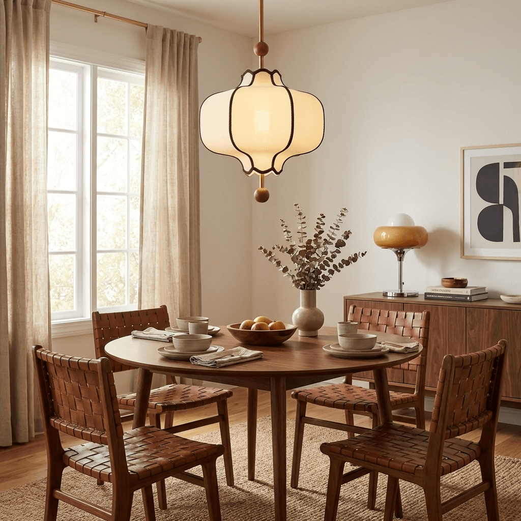Lantern Fabric Pendant Light