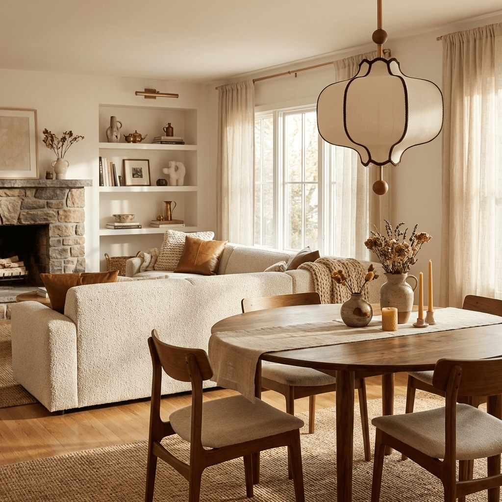 Lantern Fabric Pendant Light