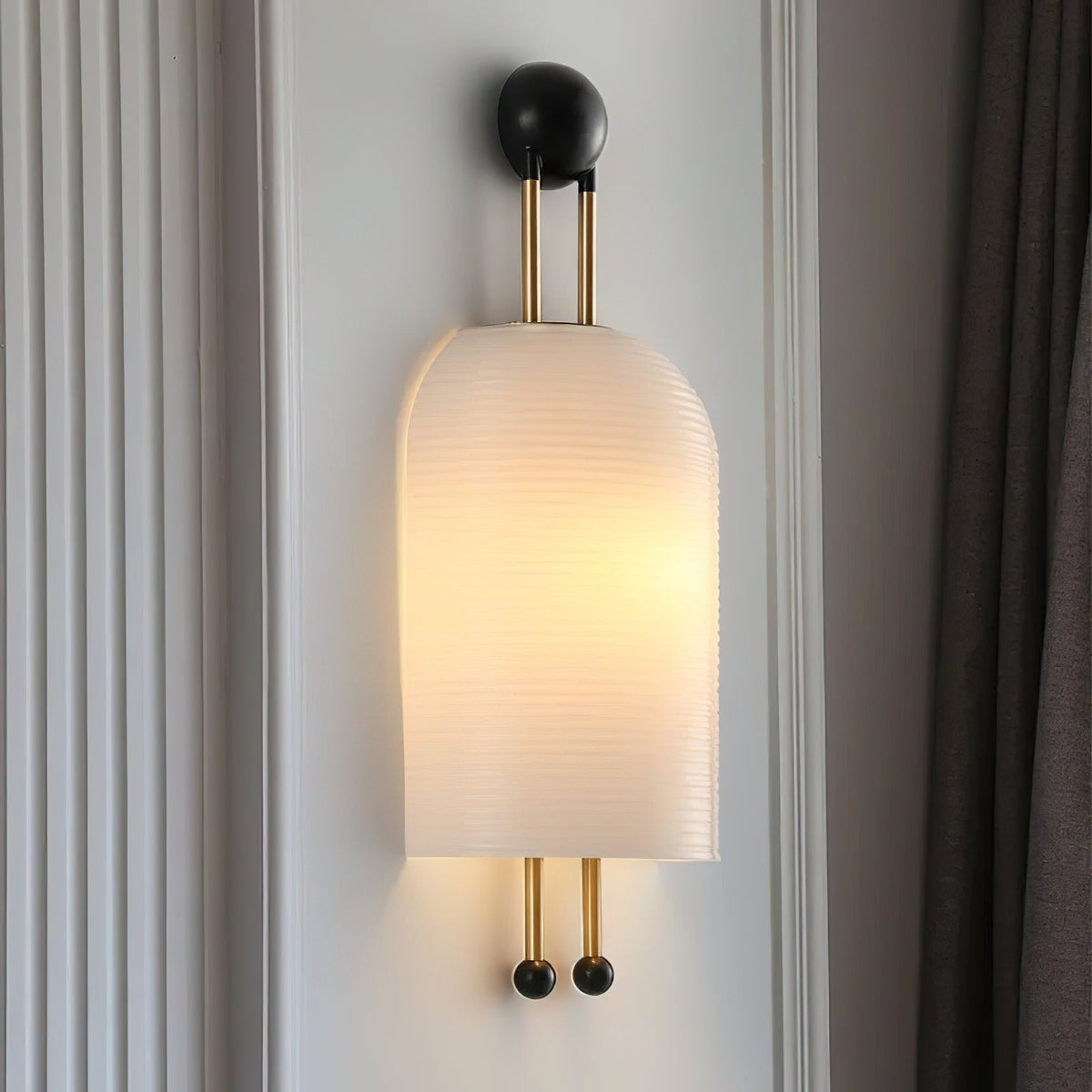 Lantern Glass Wall Sconce