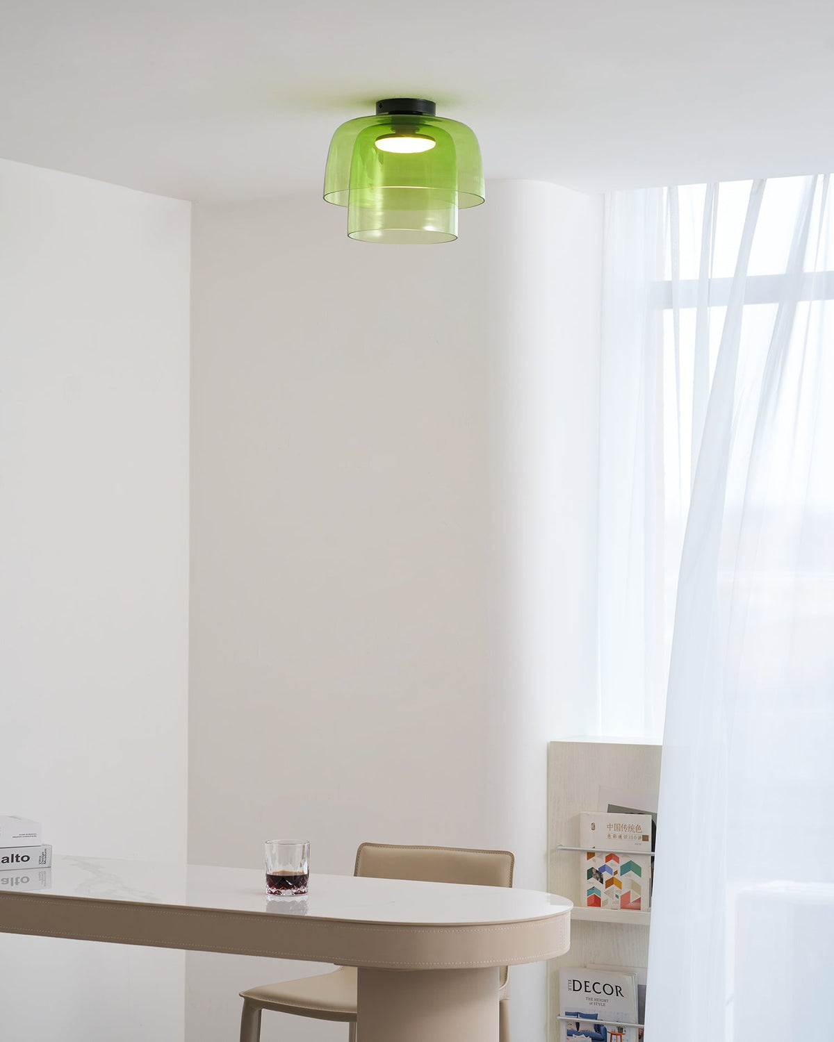 Levels Layered Glass Ceiling Light