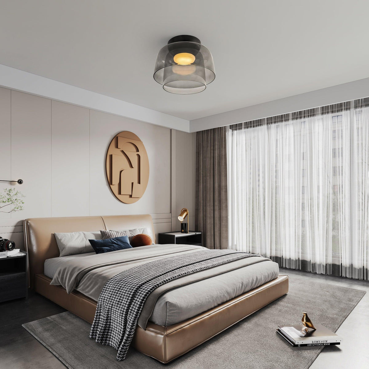 Levels Layered Glass Ceiling Light