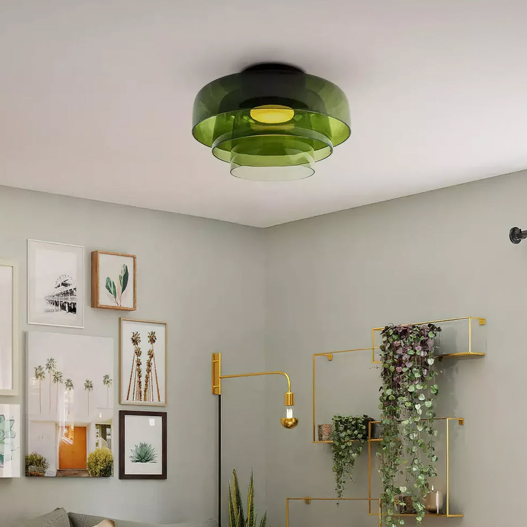 Levels Layered Glass Ceiling Light