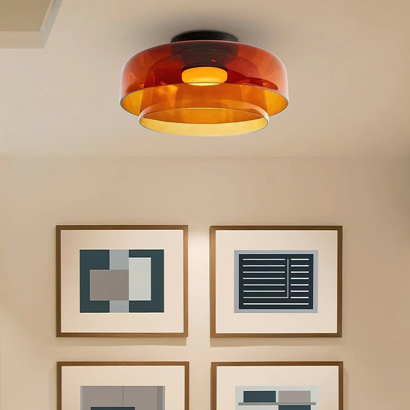 Levels Layered Glass Ceiling Light