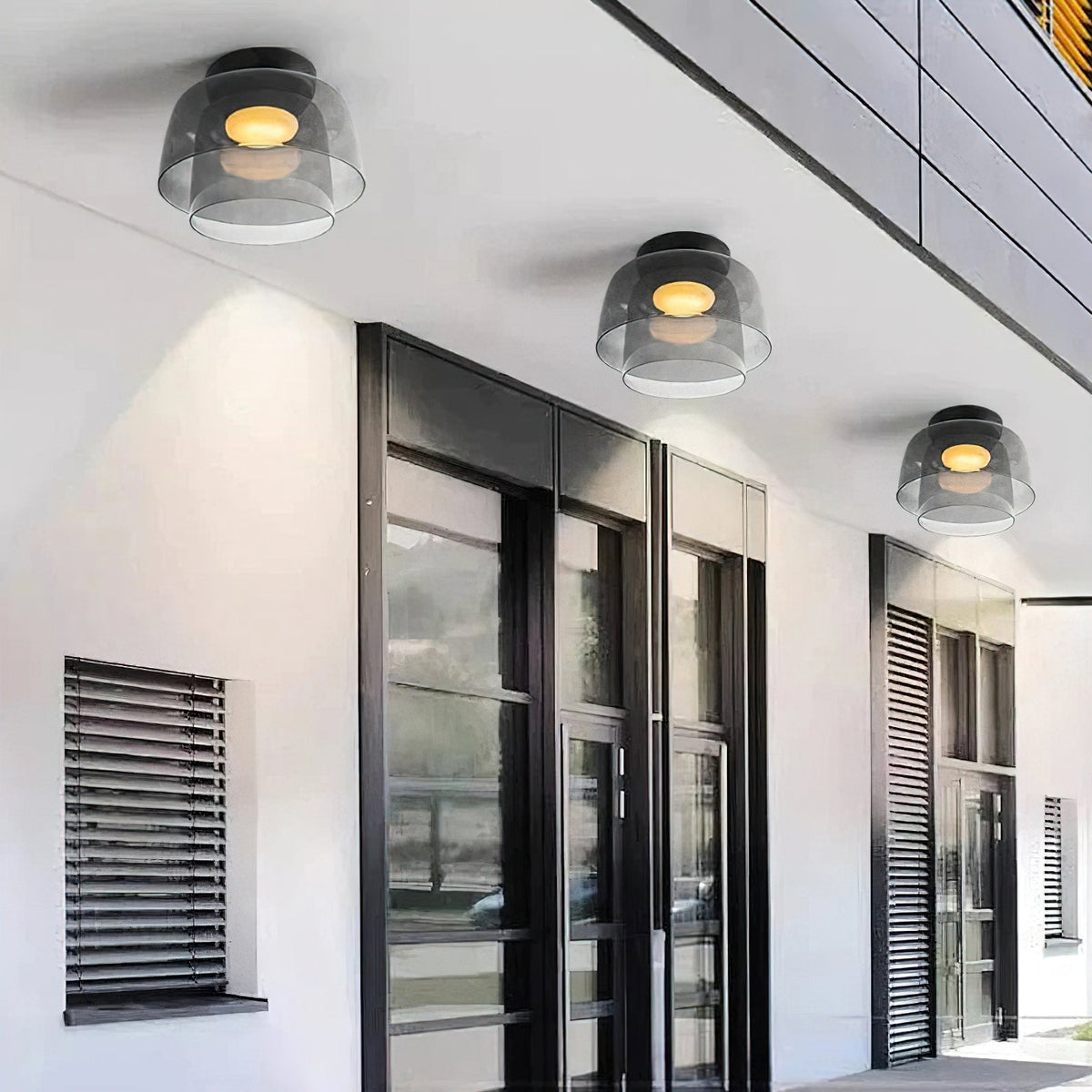 Levels Layered Glass Ceiling Light