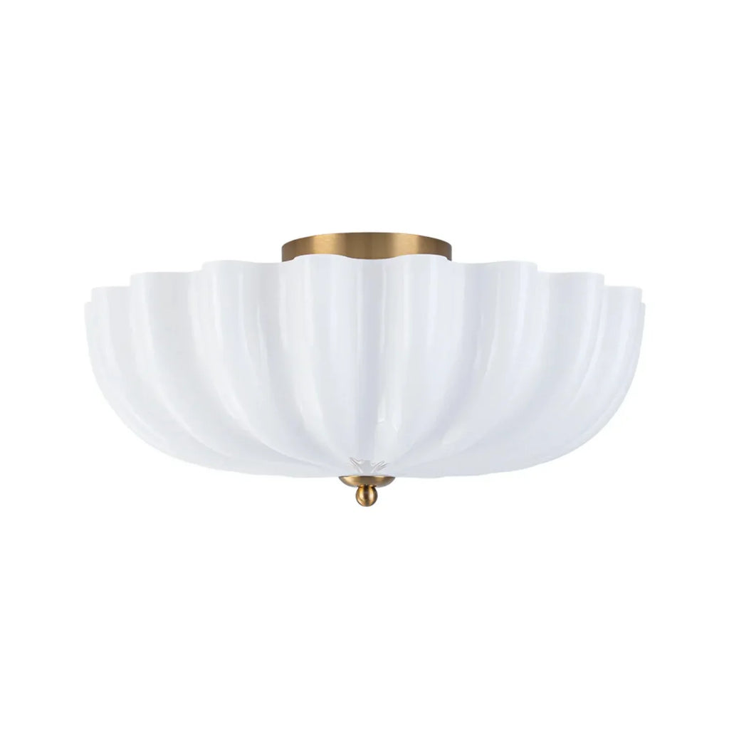 Liorah Daisy Glass Semi-Flush Ceiling Light