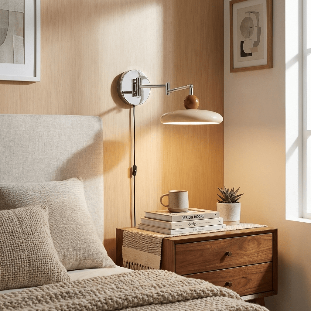 Lola Plug-In Disc Wall Light