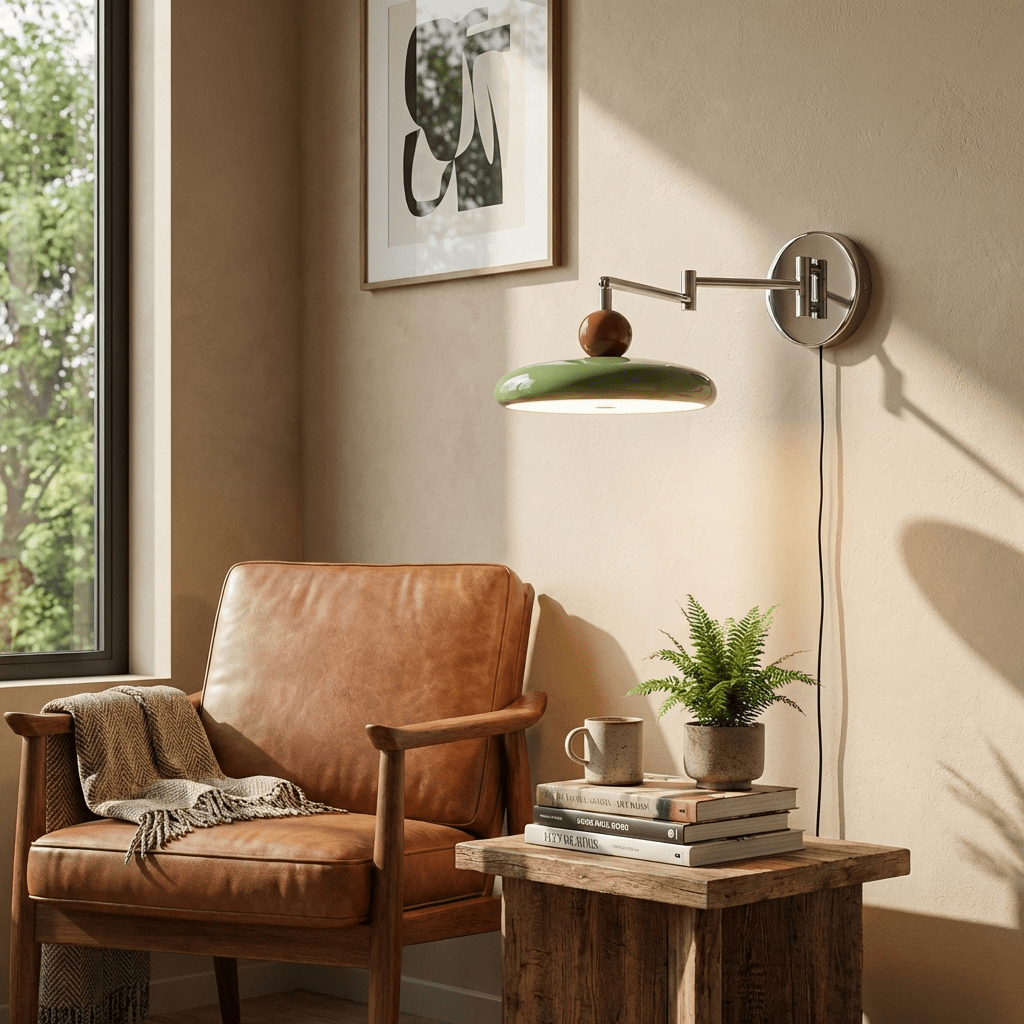 Lola Plug-In Disc Wall Light