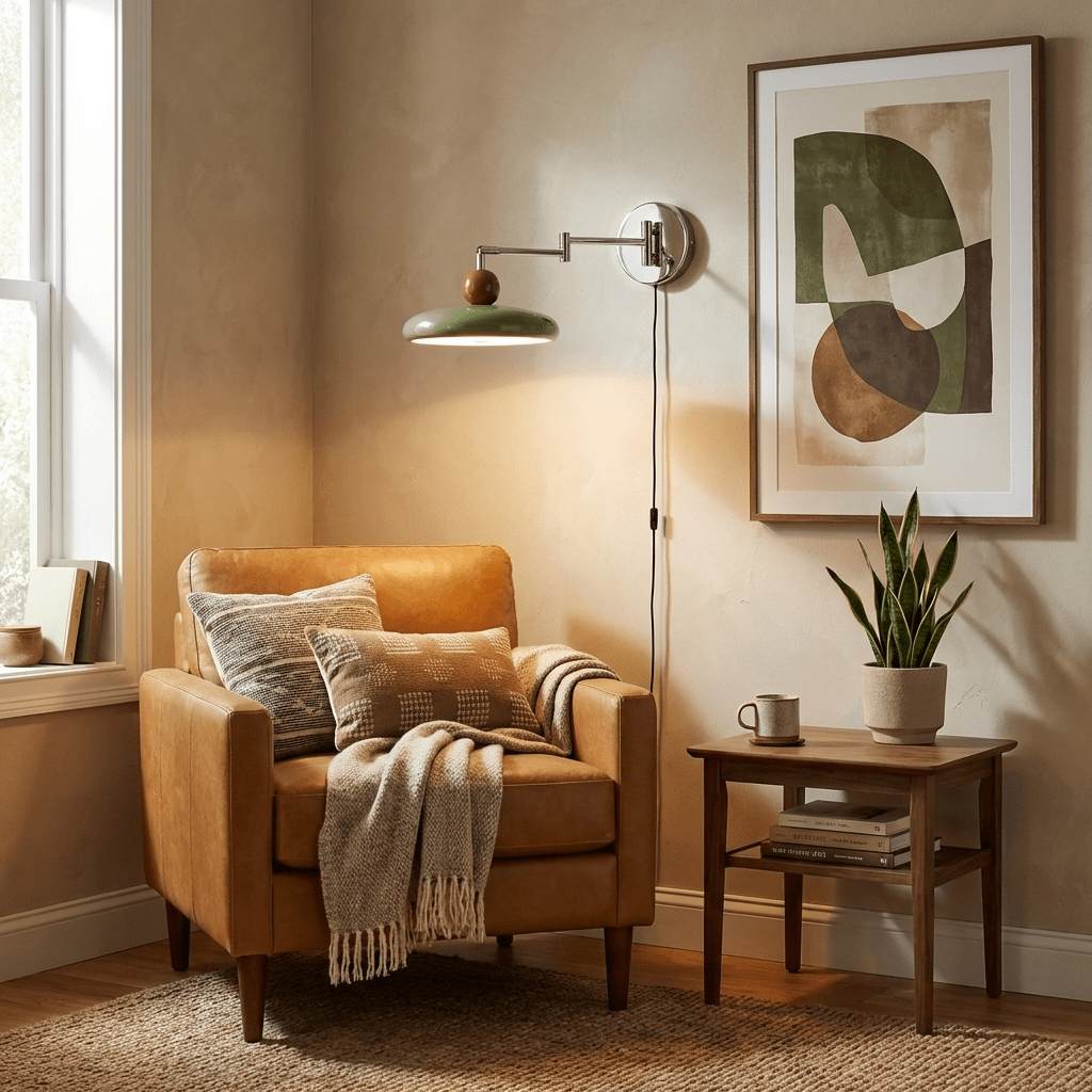 Lola Plug-In Disc Wall Light