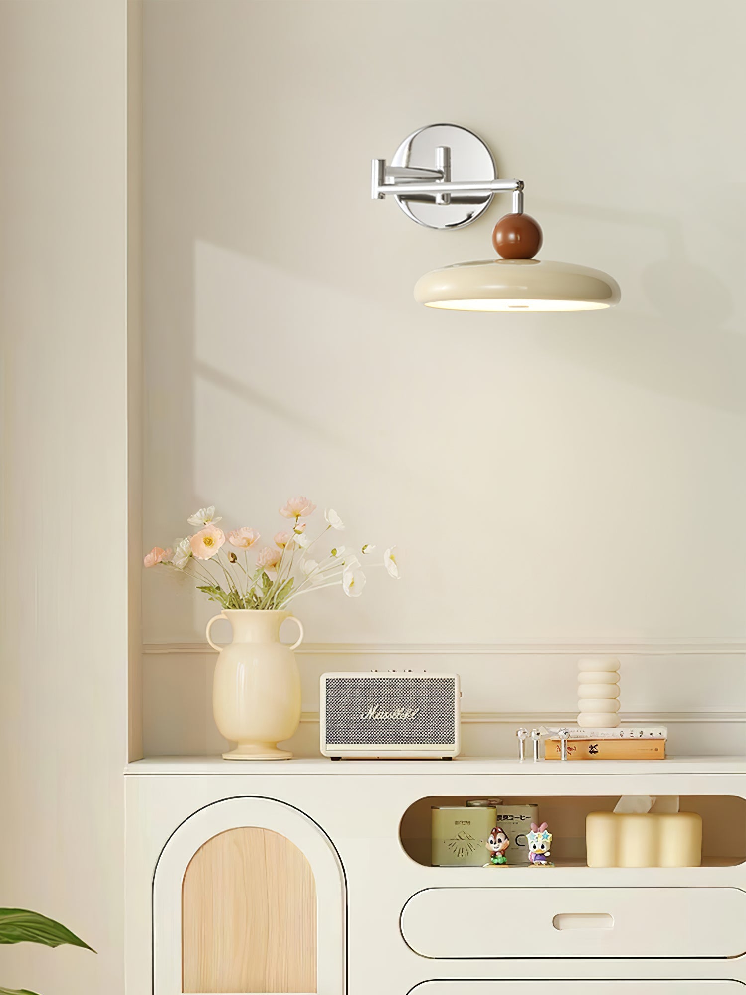 Lola Plug-In Disc Wall Light
