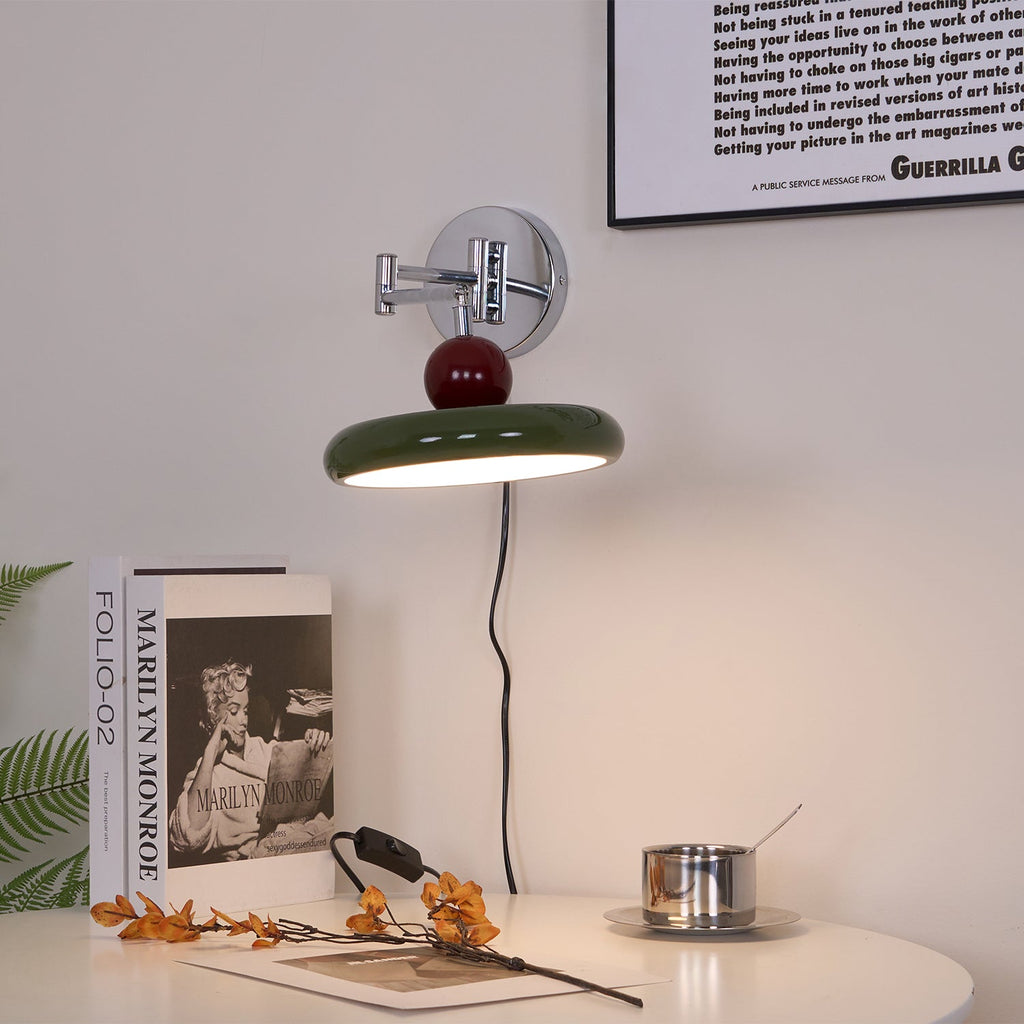 Lola Plug-In Disc Wall Light