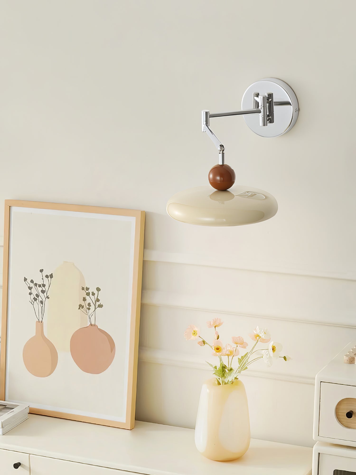 Lola Plug-In Disc Wall Light