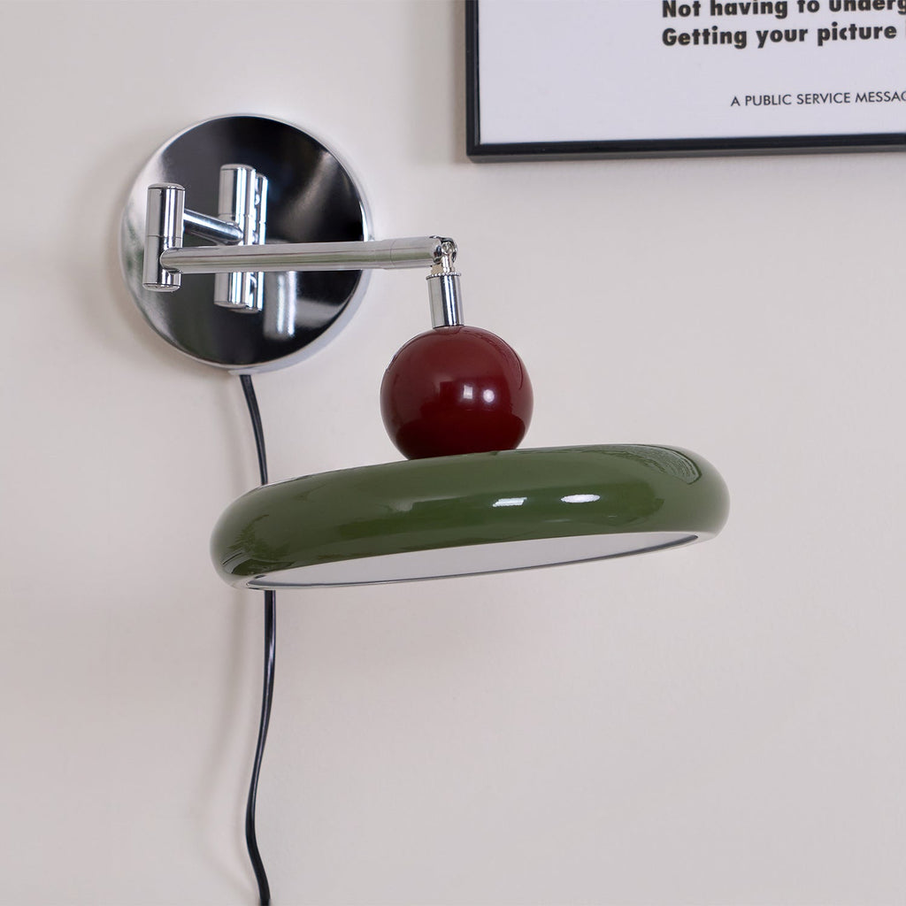 Lola Plug-In Disc Wall Light