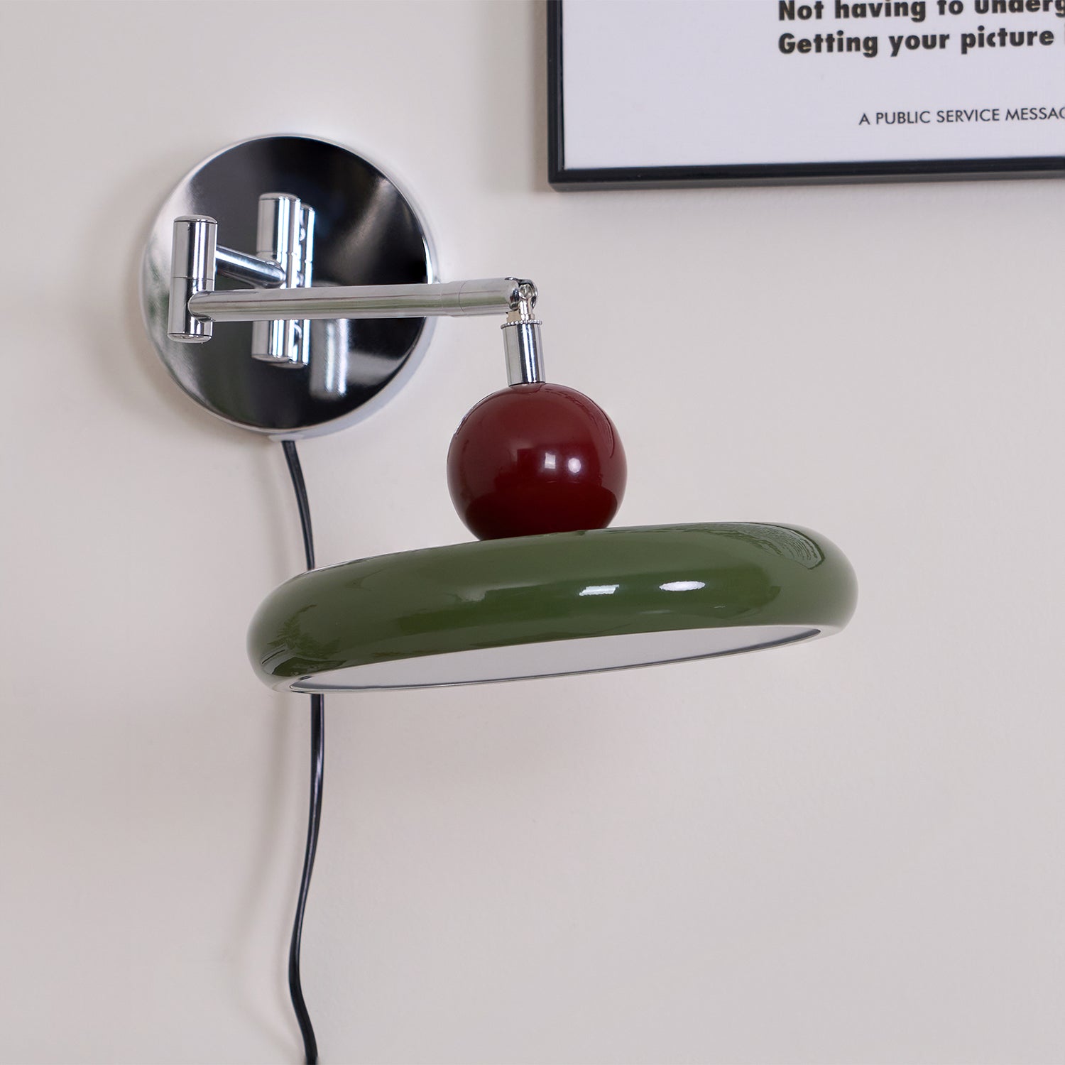 Lola Plug-In Disc Wall Light