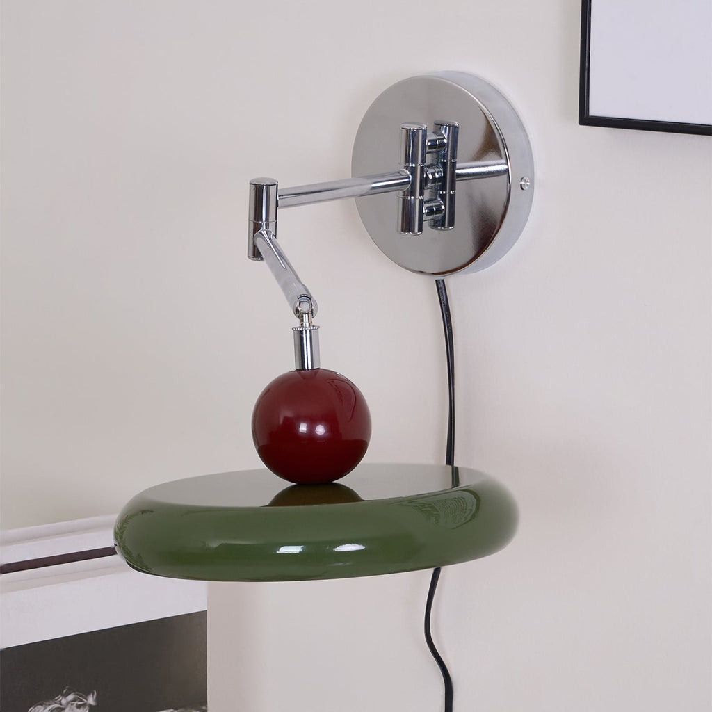 Lola Plug-In Disc Wall Light
