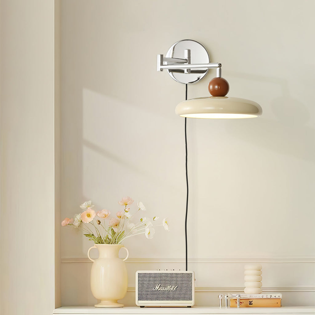Lola Plug-In Disc Wall Light