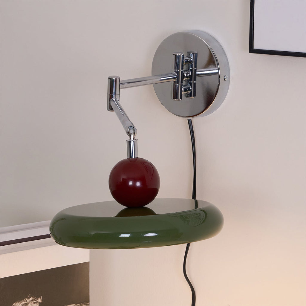 Lola Plug-In Disc Wall Light