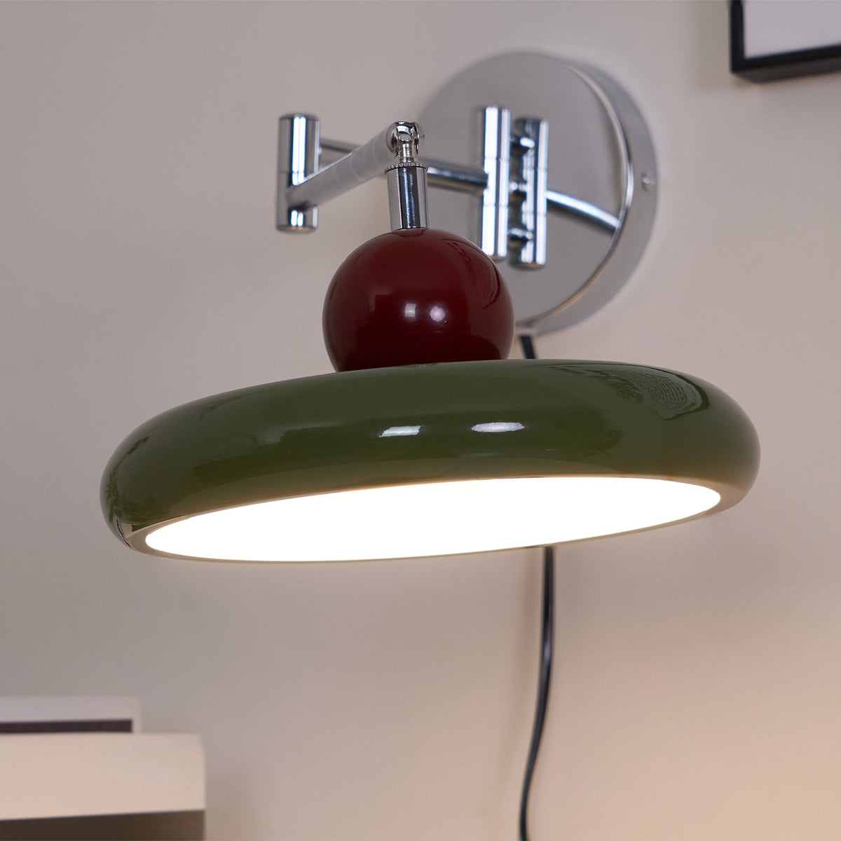 Lola Plug-In Disc Wall Light