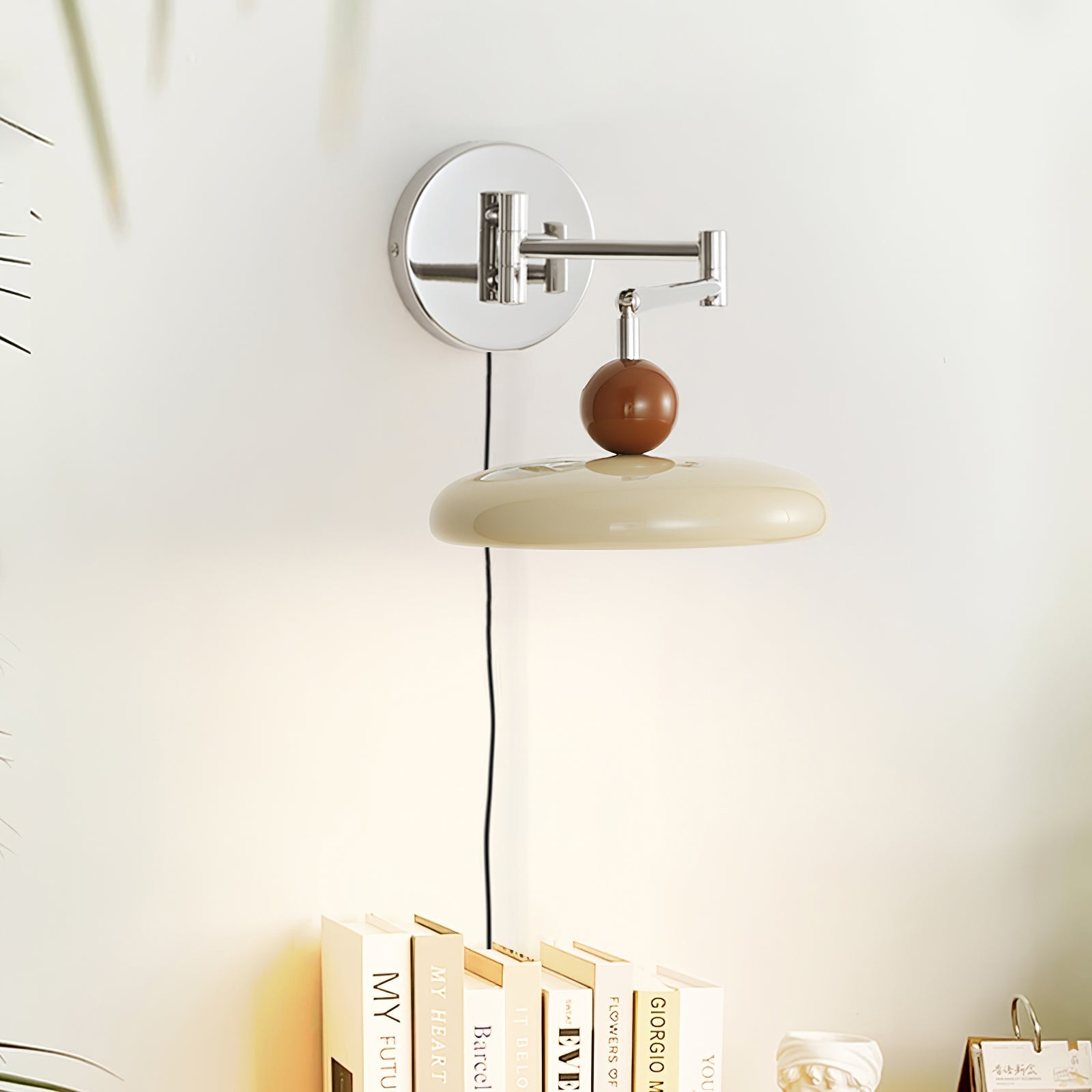 Lola Plug-In Disc Wall Light