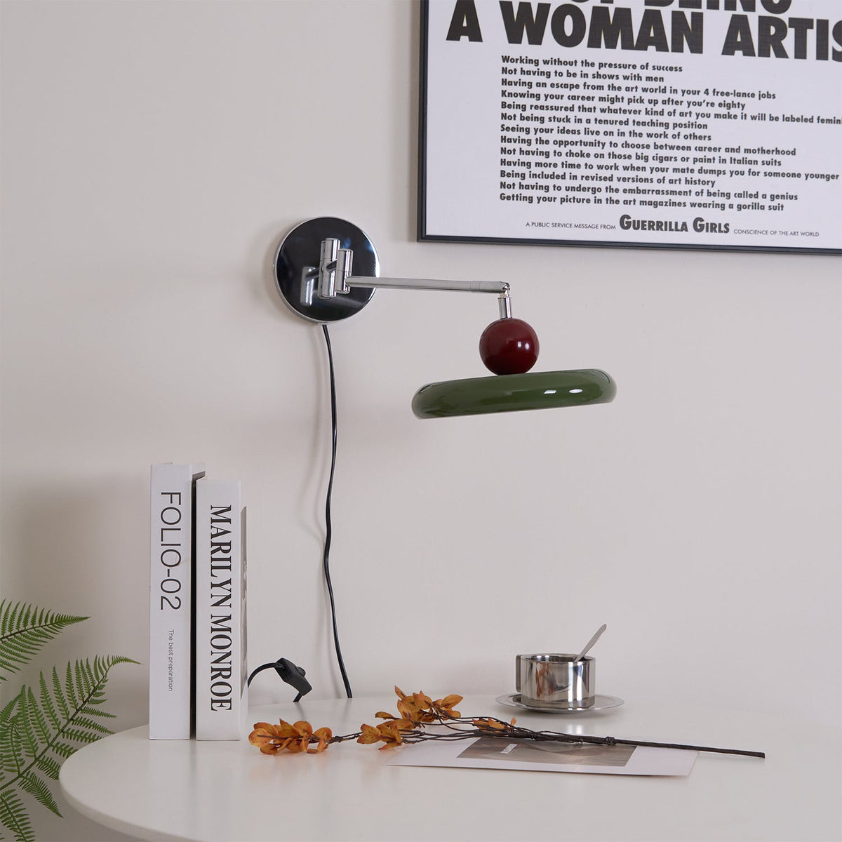 Lola Plug-In Disc Wall Light