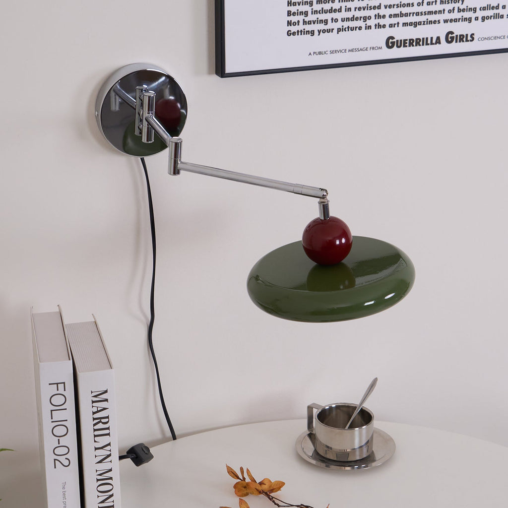 Lola Plug-In Disc Wall Light
