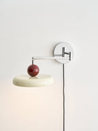 Lola Plug-In Disc Wall Light