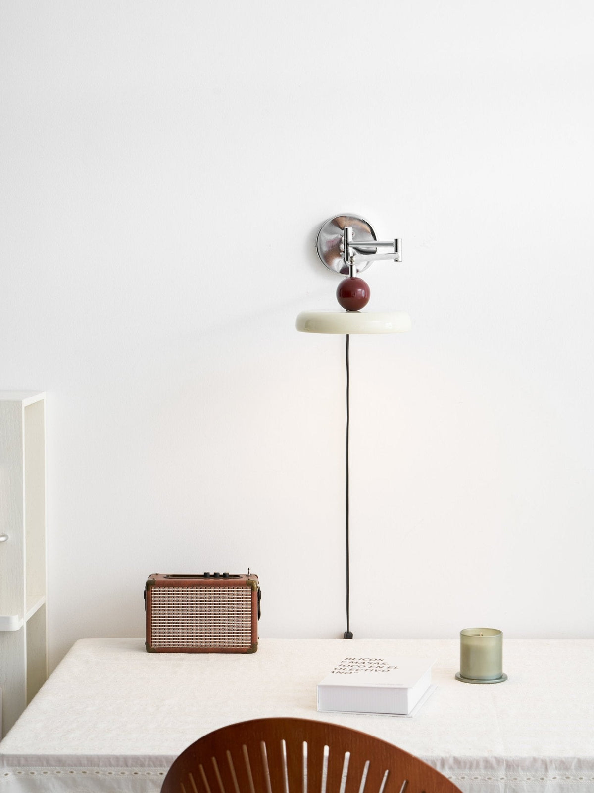 Lola Plug-In Disc Wall Light