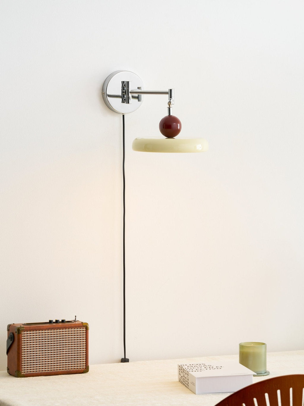 Lola Plug-In Disc Wall Light
