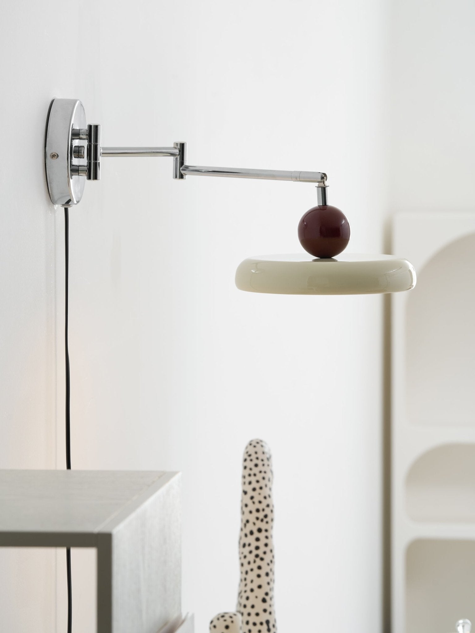 Lola Plug-In Disc Wall Light
