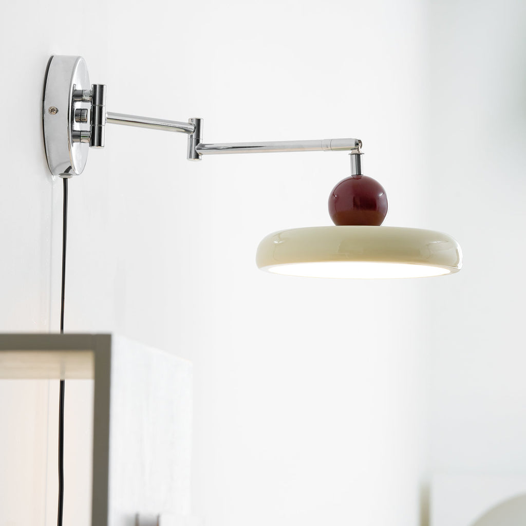 Lola Plug-In Disc Wall Light