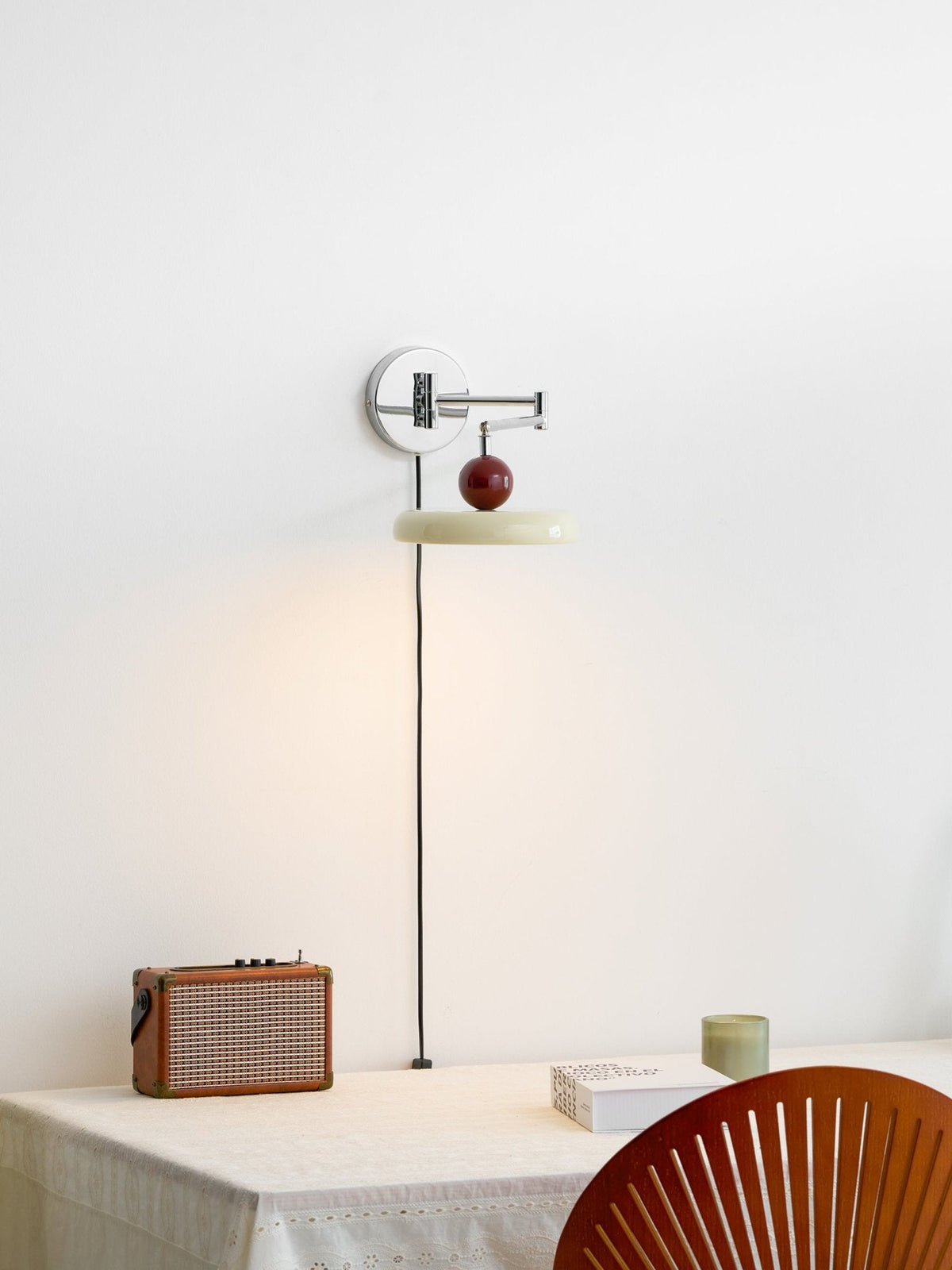 Lola Plug-In Disc Wall Light