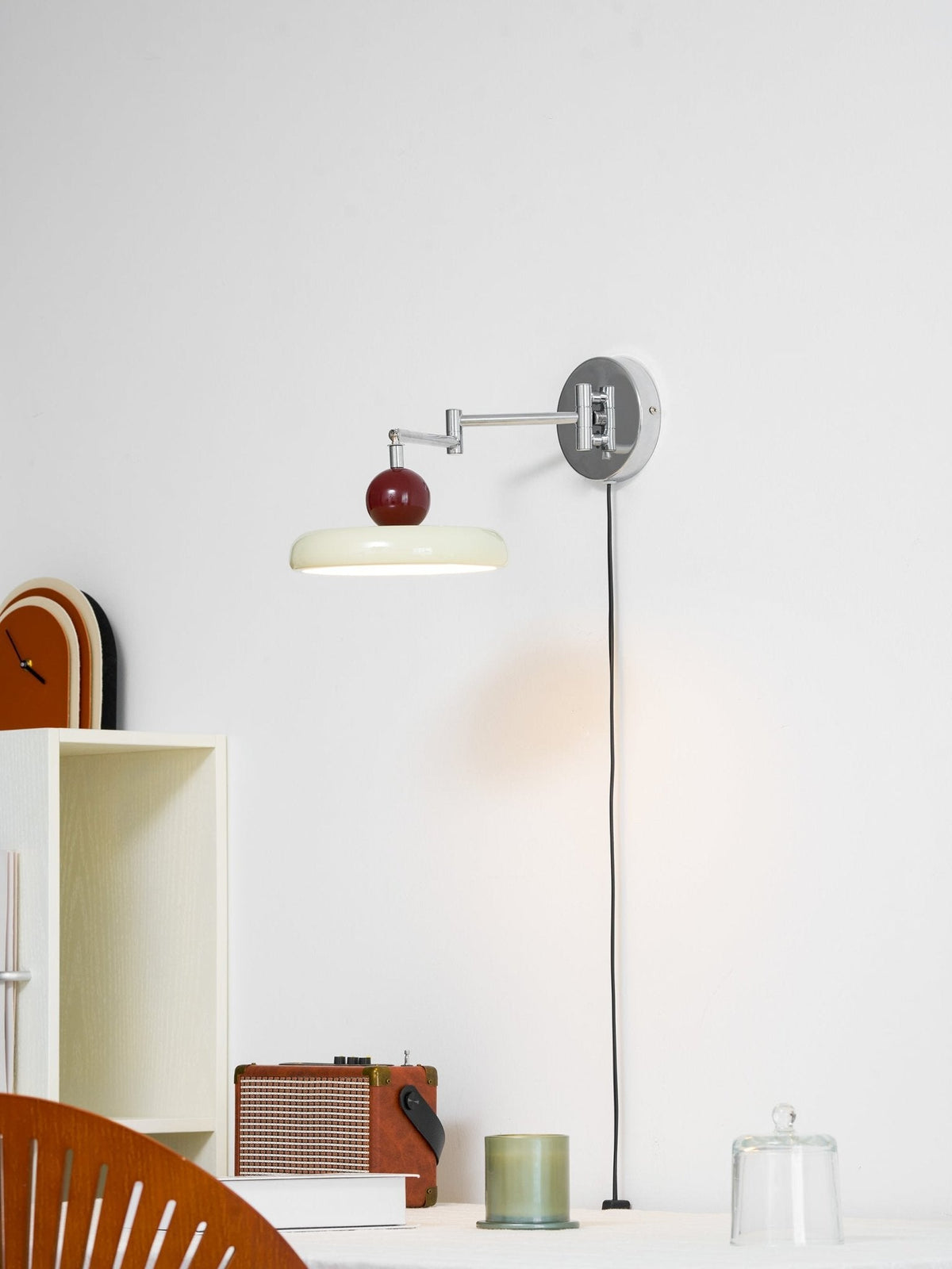 Lola Plug-In Disc Wall Light