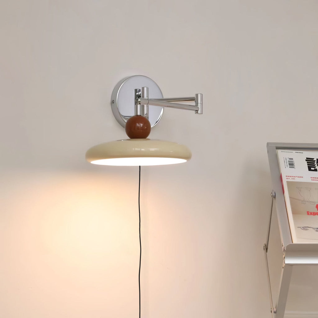 Lola Plug-In Disc Wall Light