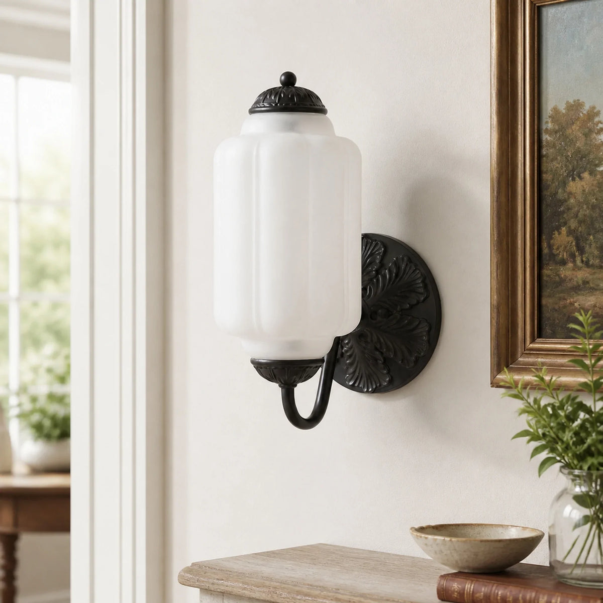 Eloise Vintage Glass Wall Sconce
