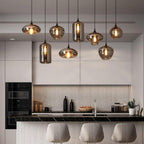 Hand-Blown Glass Pendant Light