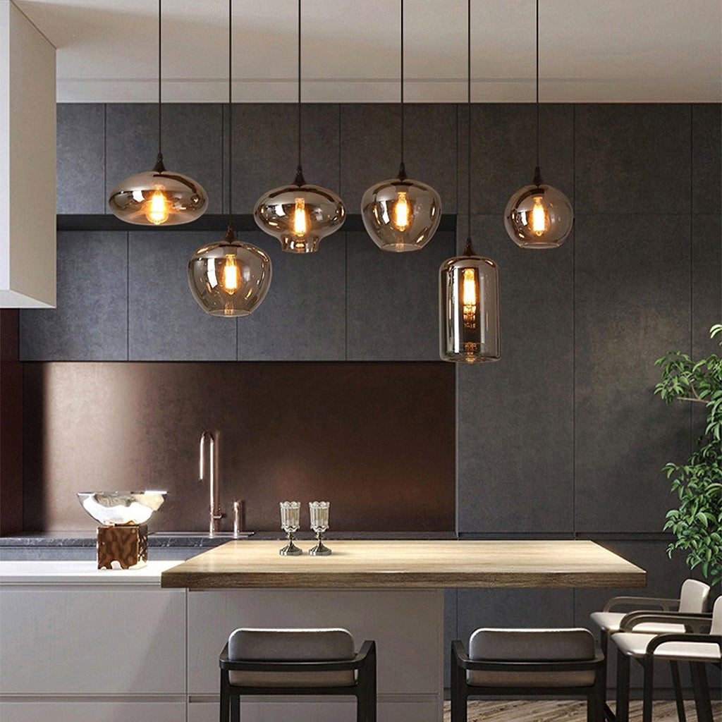 Hand-Blown Glass Pendant Light